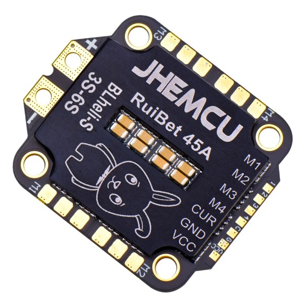Vendite calde JHEMCU RuiBet 45A/55A ESC blheli _ S Dshot600 4 in1 Brushless ESC 3-6S 30.5x30.5 M4 per Drone Controller di volo RC